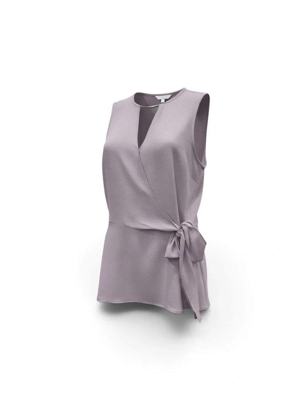 Michael Kors Sleeveless Lavender Tie-Side Wrap Camisole
